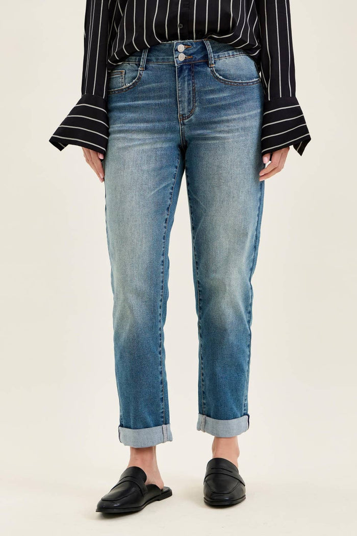 Judy Blue Jeans - MR Boyfriend Cool Denim w/ Cross Back Belt Loops