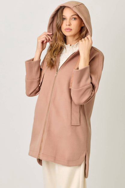 Helen Hoodie Zip-Up Coat