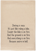natural funny tea towels