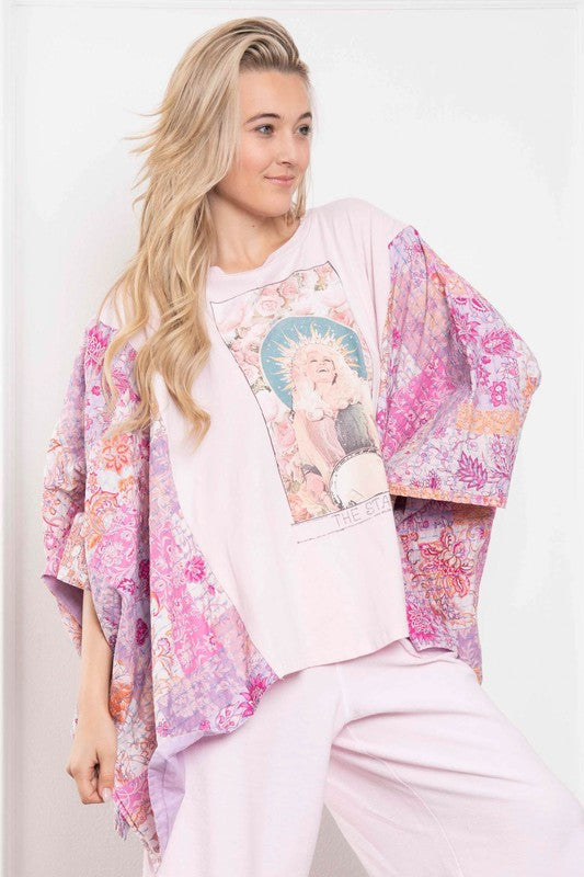 Dolly Poncho Sleeve Top