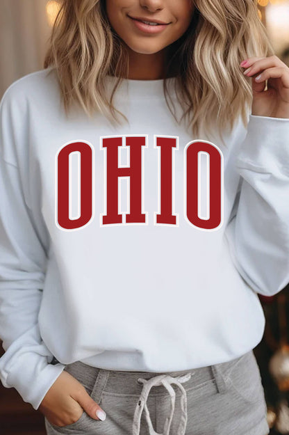 OHIO PUFF GRAPHIC BRUSHED SWEATSHIRTS