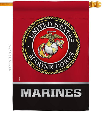 Two Group Flag Co - United State Armed Forces Military Marine Corps Decor Flag