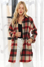 ADORA LA - CEJ1987A - CLASSIC FLANNEL SHACKET