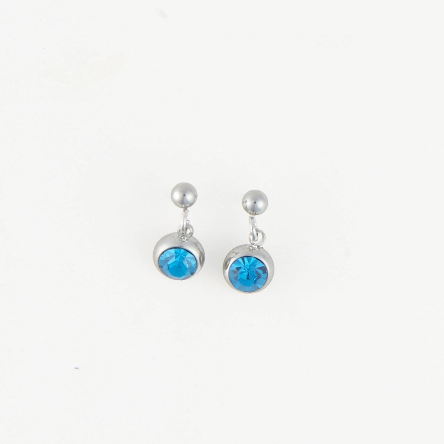 Howard's - Waterproof Earrings Gemstone Dangle Studs in Stainless Steel