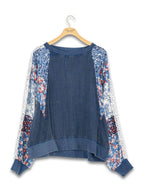 Simply Southern Floral American Pullover Shirt