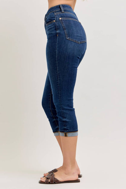 Judy Blue Jeans - HW Capri w/ Single Cuff