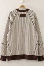 Harlow Waffle Patch Detail Pullover