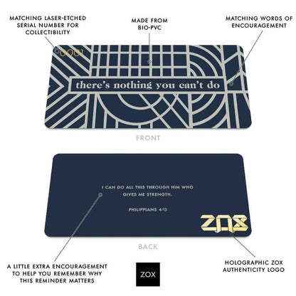 ZOX - There's Nothing You Can't Do Bible Verse Bracelet