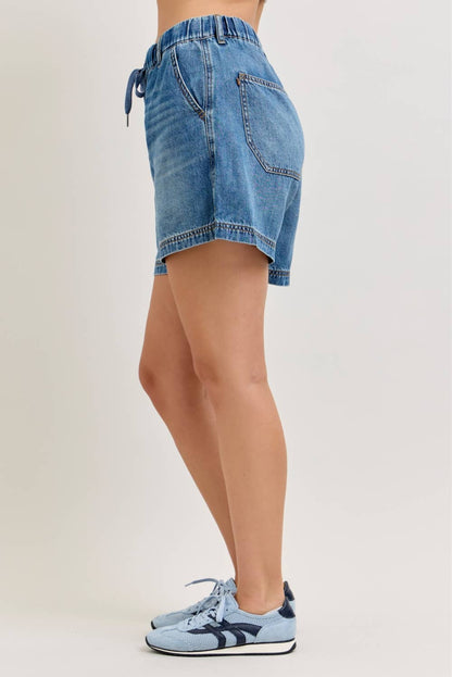 Judy Blue Jeans - HW Baggy Short Featherweight