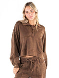 Simply Southern Sepia Snap Long Sleeve Top