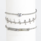 Howard's - Waterproof Bracelet Heart Beaded 3-Piece Set Narelle
