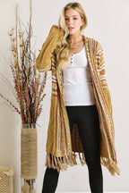 Maya FRINGE HEM AZTEC CARDIGAN