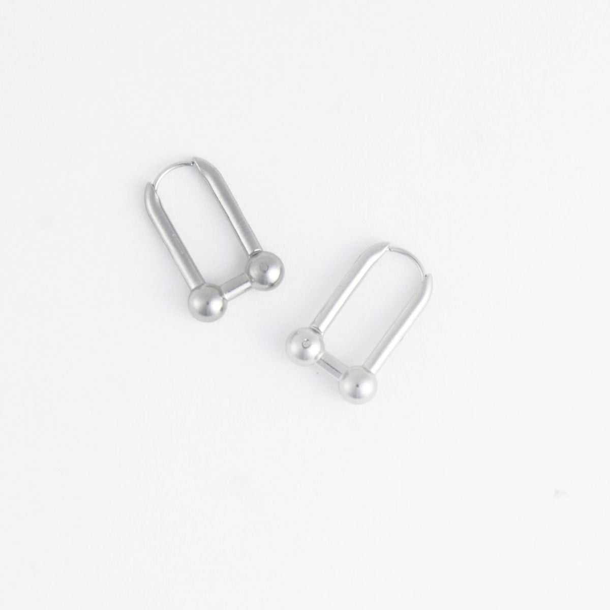 Howard's - Waterproof Earrings Chunky U-Link Hoop in Gold & Steel