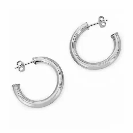 Maya J - 14K Gold-Plated Hollow Tube Hoop Earrings
