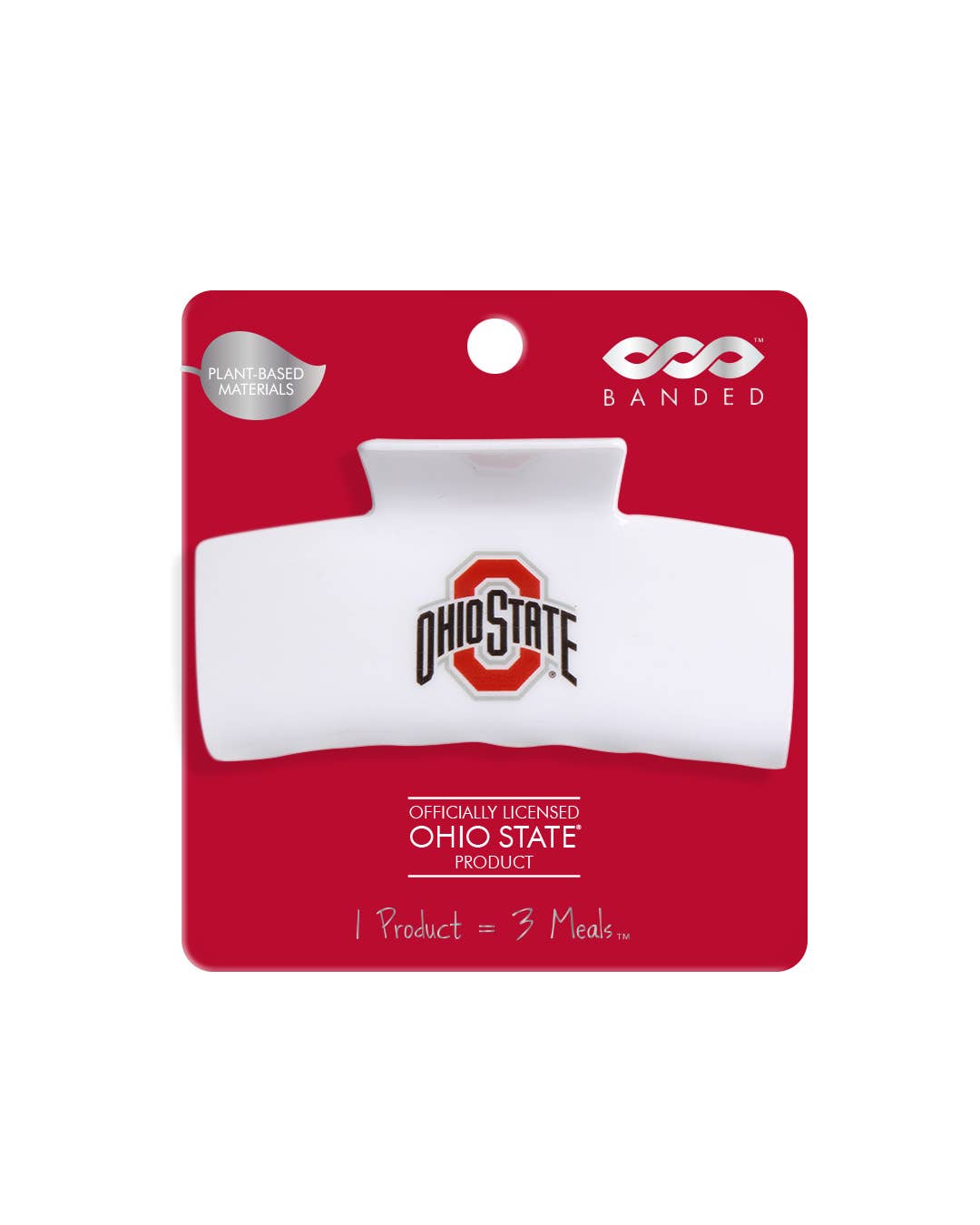 BANDED - Ohio State® Eco White Logo - Logo Claw Clip