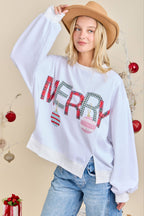 Merry Christmas Sweatshirt – Festive Holiday Pullover