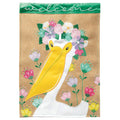 Welcome Floral Pelican Garden Flag, Size 13x18