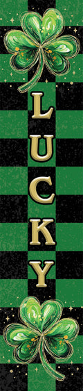 Yard Expression-Checkered Shamrock
