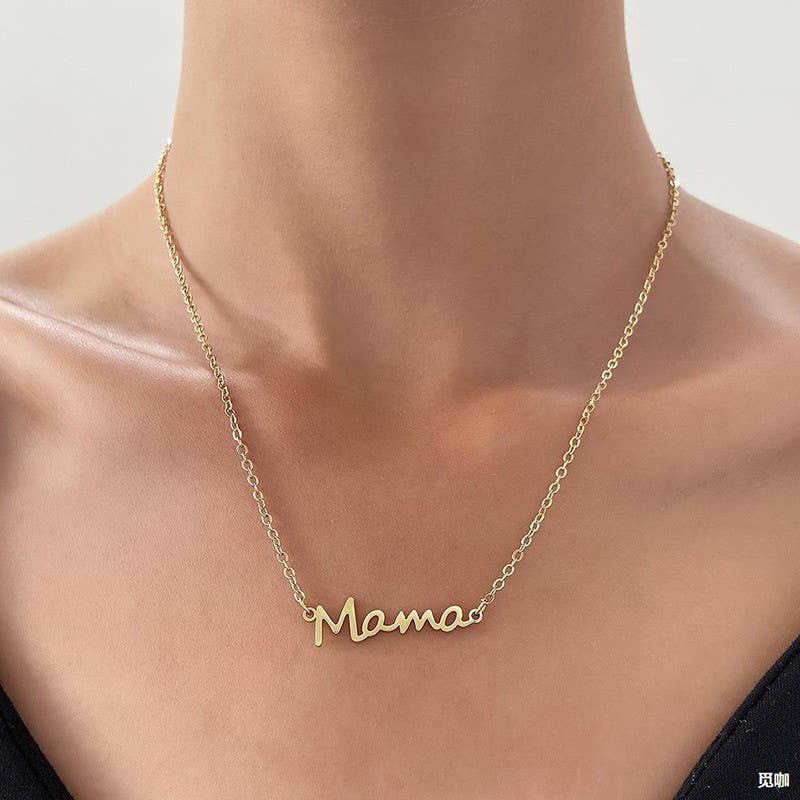 18K STAINLESS STEEL TARNISH FREE MAMA NECKLACE