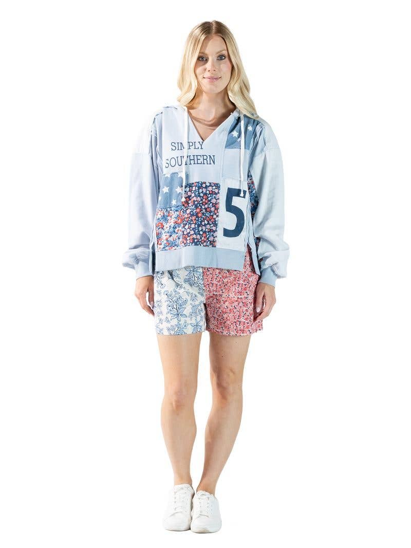 simply southern - Simply Patchwork Hoodie