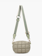 Jen & Co. - M2513 Mabel Quilted Nylon Belt Bag w/ Guitar Strap