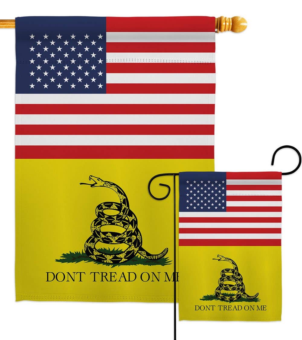 Two Group Flag Co - US Gadsden Americana Historic Friendship Decor Flag