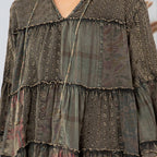 Artistic Fusion: Overdyed Jhabla Top With Emb