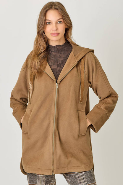Helen Hoodie Zip-Up Coat