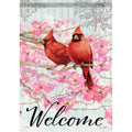 FlagTrends by Carson - "Cardinals In Pink" Dura Soft™ Garden Flag