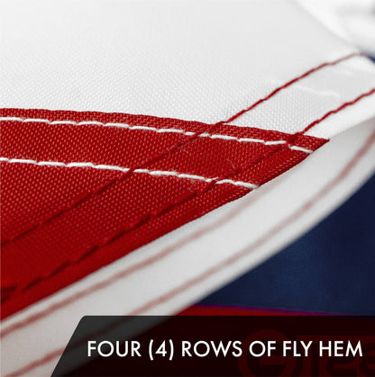 G128 - Ohio State Flag 210D Embroidered Polyester 3x5 Ft