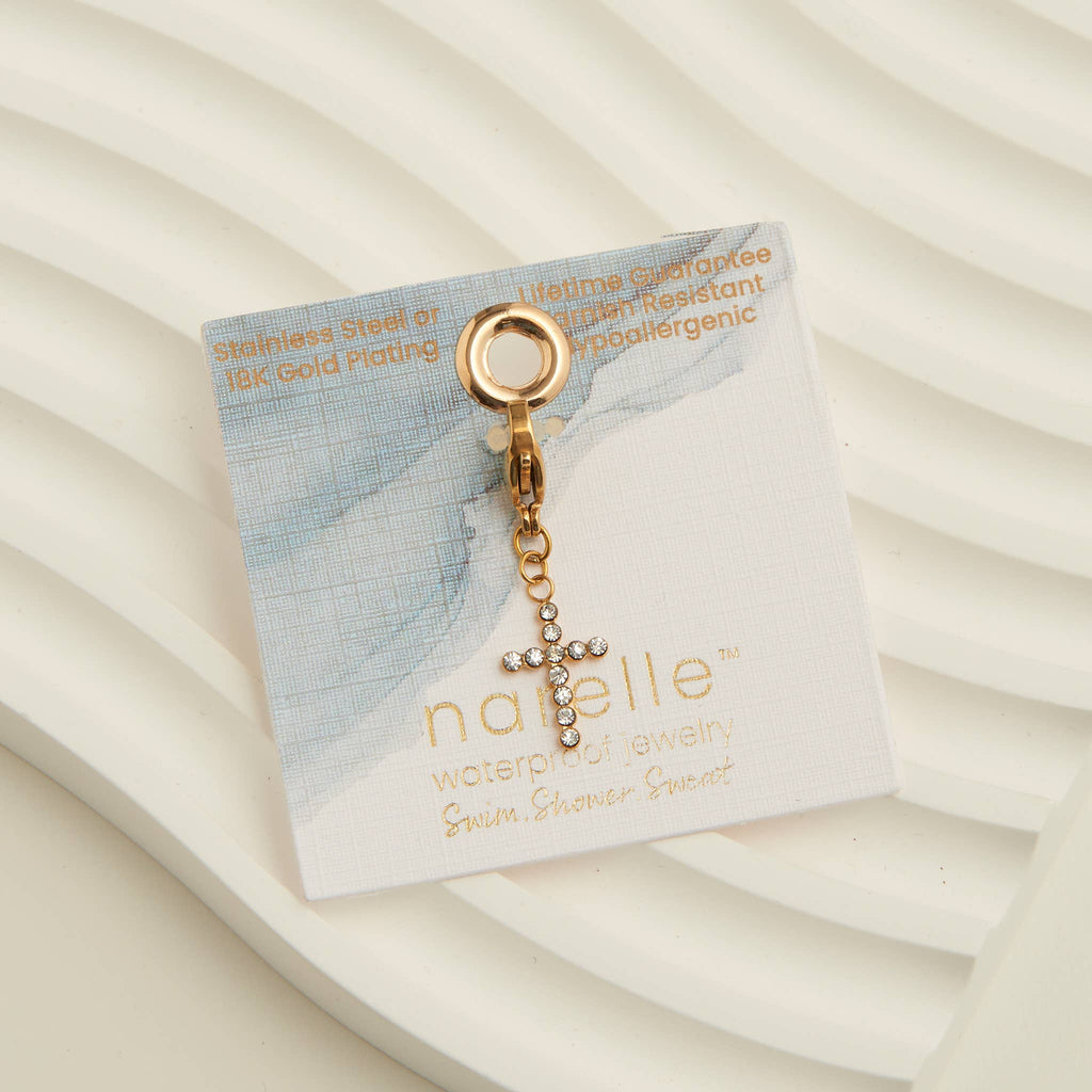 Howard's - Narelle Waterproof Pave Cross Charm