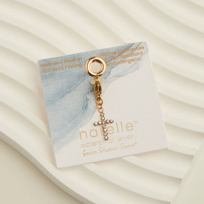Howard's - Narelle Waterproof Pave Cross Charm