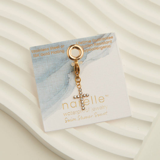 Howard's - Narelle Waterproof Pave Cross Charm