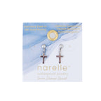 Howard's - Waterproof Earrings Dangle Cross in Gold & Stainless Steel