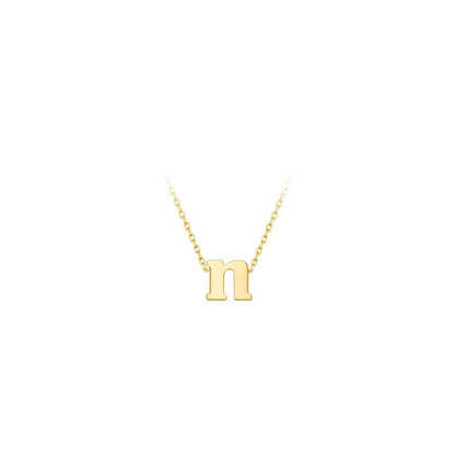 Maya J - Lower Case Mini Initial Necklaces
