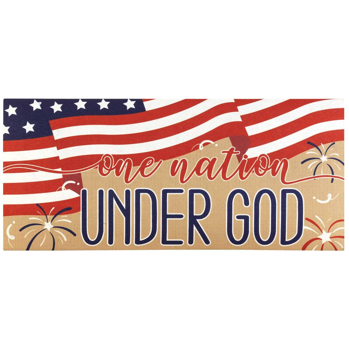 ONE NATION UNDER GOD DOORMAT INSERT