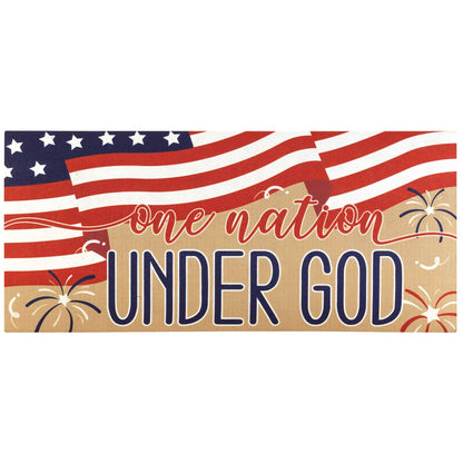 ONE NATION UNDER GOD DOORMAT INSERT