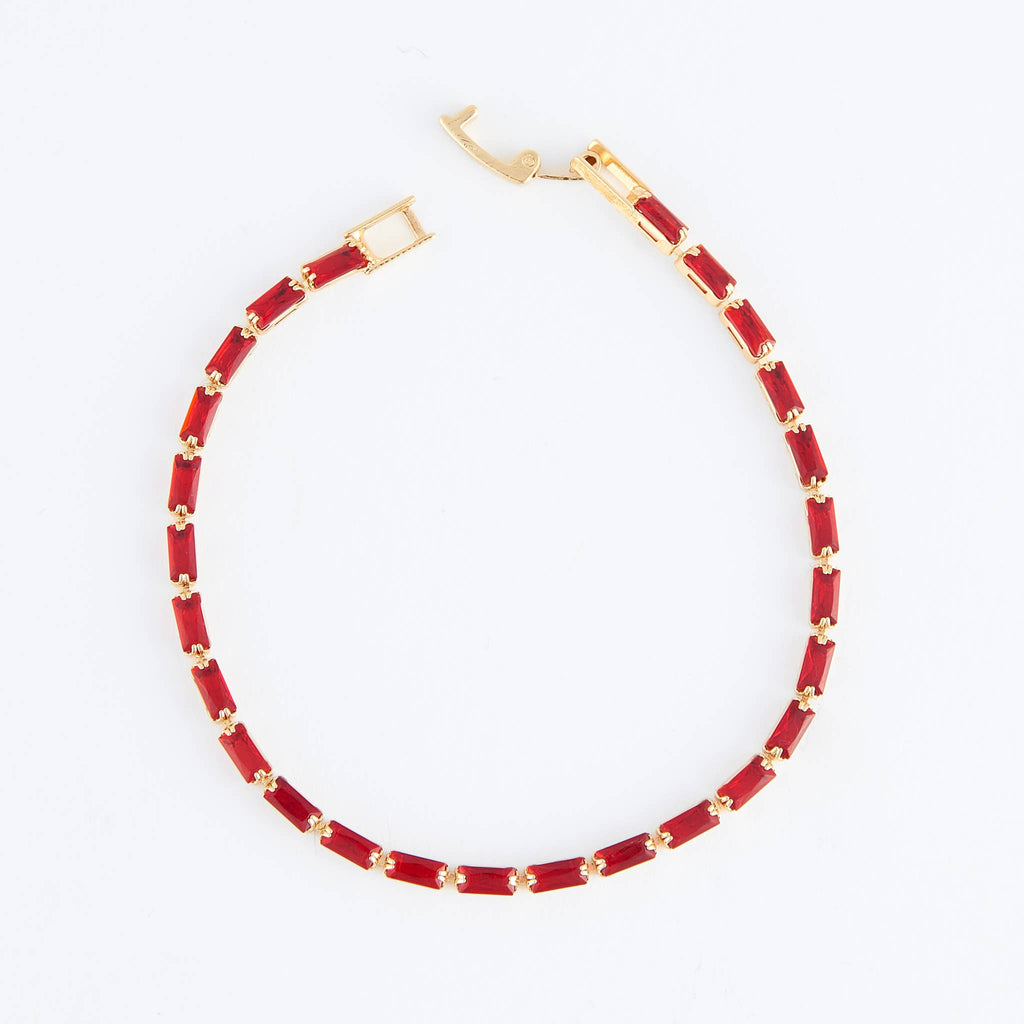 Howard's - Stella Holiday Baguette Gemstone Tennis Bracelet