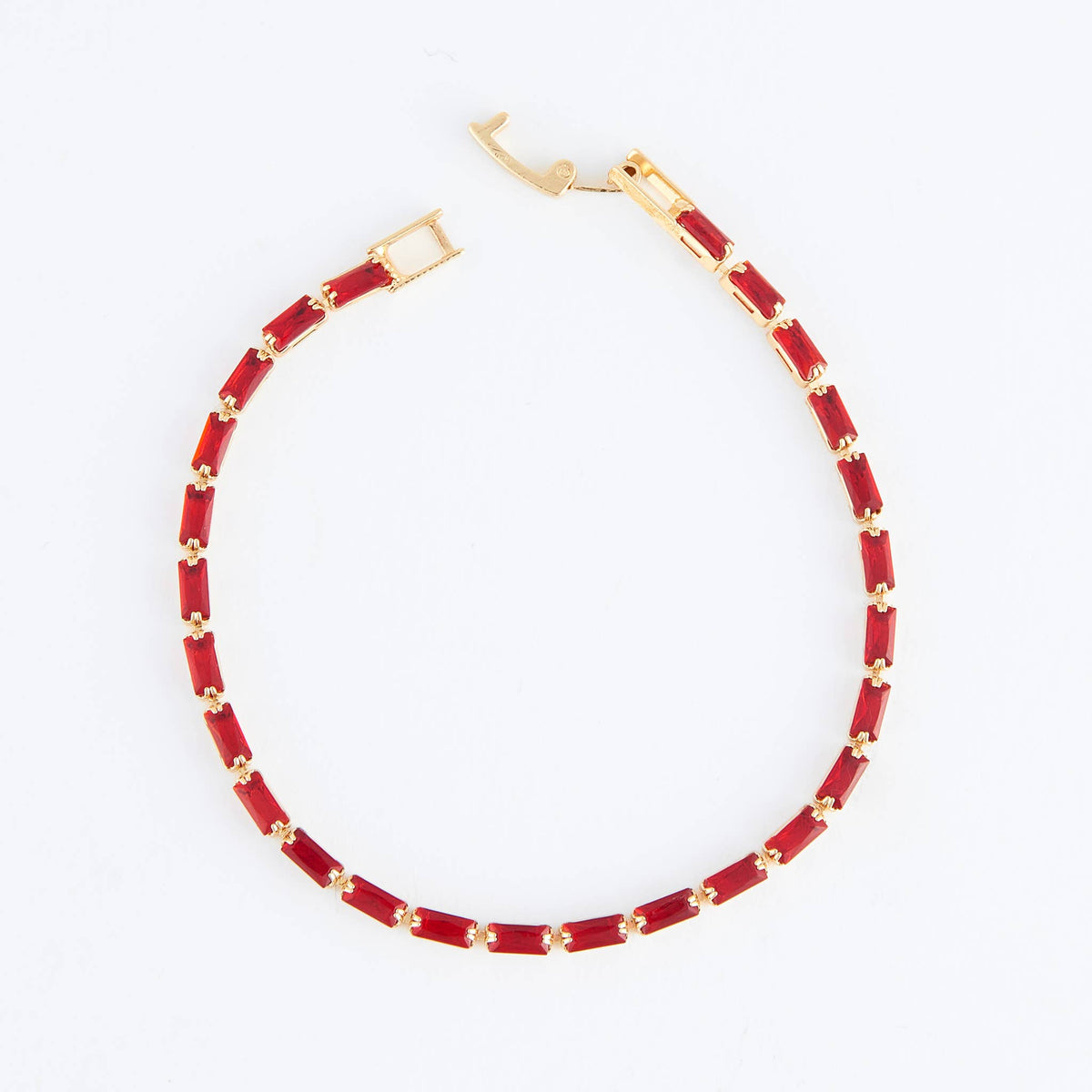Howard's - Stella Holiday Baguette Gemstone Tennis Bracelet