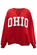 Reversible 'OHIO / OH' Split-Neck Sweatshirt