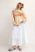 Easel RISING STAR PATCH TERRY KNIT PULLOVER