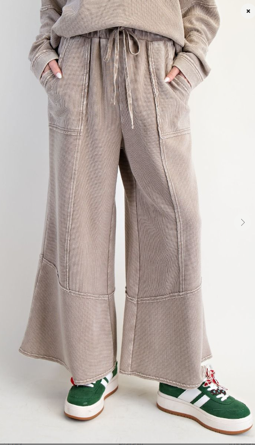 Easel Textured Thermal Washed Pants