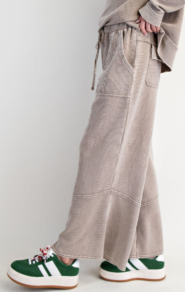 Easel Textured Thermal Washed Pants