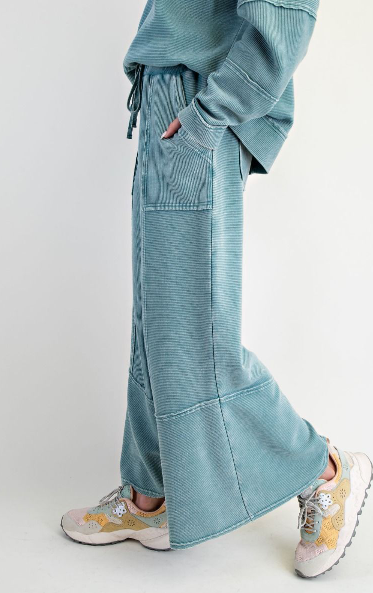 Easel Textured Thermal Washed Pants