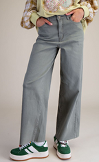 Soft Stretch High Waisted Twill Pants