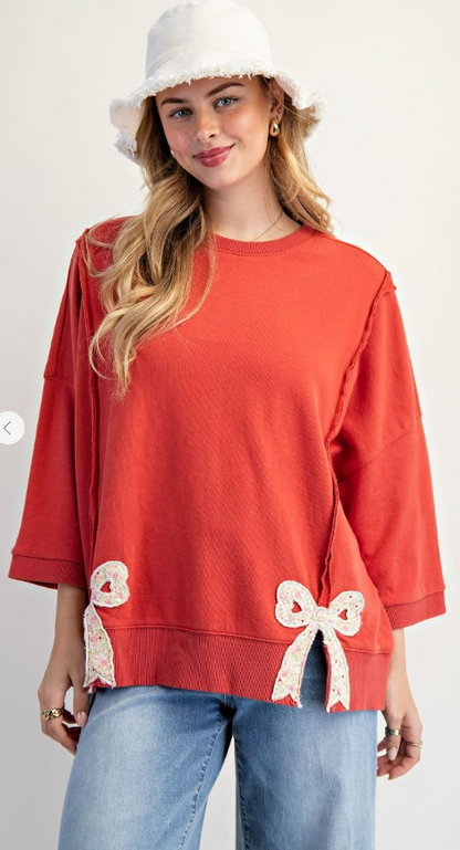 Easel Bow Patch Shirt