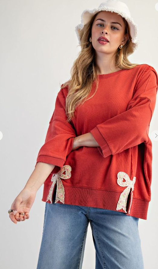 Easel Bow Patch Shirt