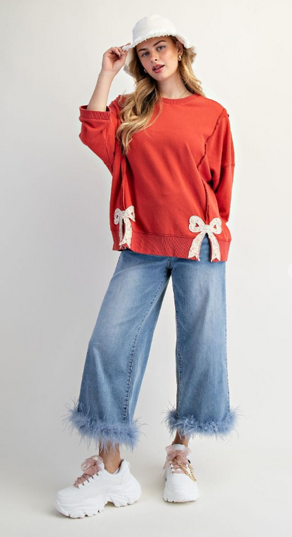 Easel Bow Patch Shirt