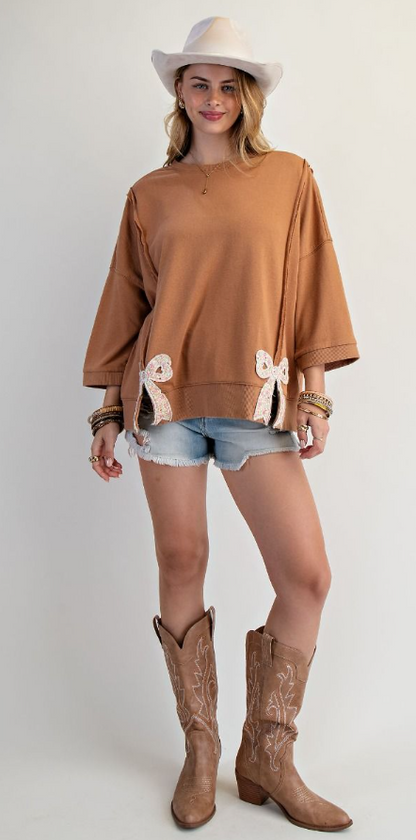 Easel Bow Patch Shirt