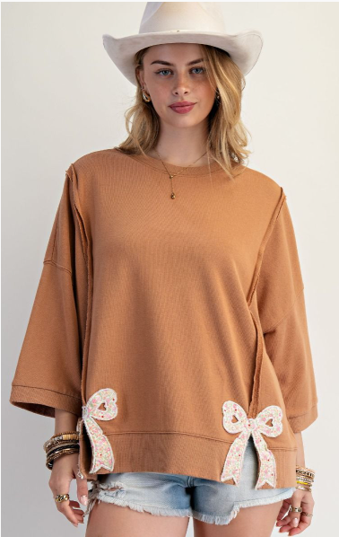 Easel Bow Patch Shirt